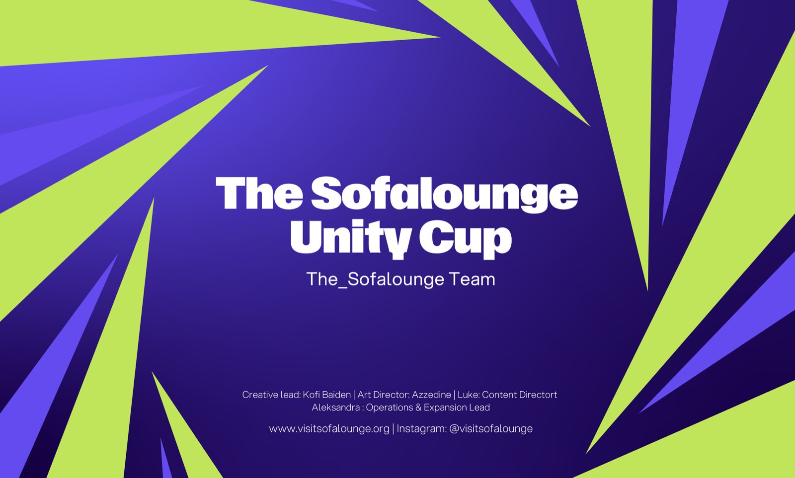 The Sofalounge Unity Cup